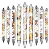 VorkiVecKi Horse Ballpoint Pens Supplies -  Retractable Office Gifts Supplies Horses Black Ink Pen Smooth Fine Point Cartoon Writing Stylus for Journaling School Work Nursing Medical Graduation