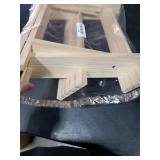 DBlosp Display Riser, Wooden 3 Tier Perfume Stand Organizer, Sturdiness Cupcake Stand Holder, Pure Wood Large Shelf for Party, Decoration and Organization