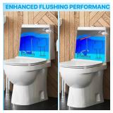 Universal Toilet Flapper Replacement Kit, 2 Inch Toilet Tank Flapper with Stainless Chains, Designed for American Standard Kohler Toto Gerber Toilet Heavy duty Rubber Stopper Water Saving (Blue 2 PCS)