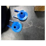 Universal Toilet Flapper Replacement Kit, 2 Inch Toilet Tank Flapper with Stainless Chains, Designed for American Standard Kohler Toto Gerber Toilet Heavy duty Rubber Stopper Water Saving (Blue 2 PCS)