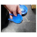 Universal Toilet Flapper Replacement Kit, 2 Inch Toilet Tank Flapper with Stainless Chains, Designed for American Standard Kohler Toto Gerber Toilet Heavy duty Rubber Stopper Water Saving (Blue 2 PCS)