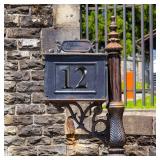 Jetec 10 Pcs House Numbers 3D Door Mailbox Numbers 0-9 Self Adhesive House Door Street Address Stickers for, Apartment, Office, Hotel Room, Mailbox Signs(4 x 2.5 Inches,Black)