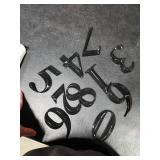 Jetec 10 Pcs House Numbers 3D Door Mailbox Numbers 0-9 Self Adhesive House Door Street Address Stickers for, Apartment, Office, Hotel Room, Mailbox Signs(4 x 2.5 Inches,Black)