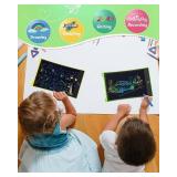 TECJOE 2 Pack LCD Writing Tablet, 8.5 Inch Colorful Doodle Board Drawing Tablet for Kids, Kids Travel Games Activity Learning Toys Birthday Gifts for 3 4 5 6 Year Old Boys and Girls Toddlers