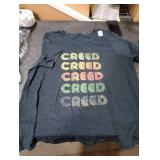 Love Heart Creed Tee Grunge/Vintage Style Black Creed T-Shirt 2XL