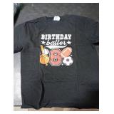 Kids 6th Birthday Sports Birthday Party Six Year Old Boy T-Shirt S