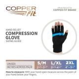 Copper Fit Hand Relief Compression Gloves, Large/X-Large