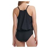 Calvin Klein Womens Lifestyle ONE Piece,Black,8