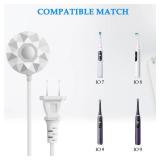 Charger for Oral-B iO Series 7 8 9 Electric Toothbrush, Compatible with Braun Oral B iO Series 7 Series 8 Series 9 Magnetic Charging Base Power Adapter Replacement Model 3768 Power Supply Cord