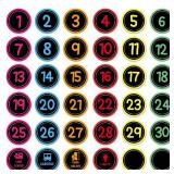 JUESMOS 36 PCS Colorful Number Spot Makers Stickers for Classroom Floor Line Up Spots for Classroom Floor Decals Number Stickers for Teacher Kindergarten Preschool Elementary