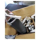 Epica glass bottles with lids 18oz glass water bottles, reusable juice bottle with lids for storing juices, reusable water bottle durable & ecofriendly set of 6 with Sleeves