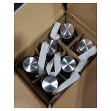 Epica glass bottles with lids 18oz glass water bottles, reusable juice bottle with lids for storing juices, reusable water bottle durable & ecofriendly set of 6 with Sleeves