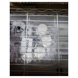 Golpart Small 4 Tier Shelves Storage Wire Shelving Unit Metal Shelf Adjustable Organizers Storage Shelving with Wheels for Bathroom Laundry Room Kitchen Pantry12 D x 18 W x 44.8 H White