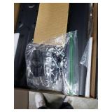 PERLESMITH Universal Swivel TV Stand for 24-60 inch TVs up to 99 lbs, 8 Height Adjustable Table Top TV Stand, TV Base Stand with Tempered Glass Base, Max VESA 400x400mm, PSTVS33