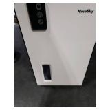 NineSky Dehumidifier,95 OZ Dehumidifiers for Home,(1000 sq.ft) Dehumidifiers for Basement Bathroom Bedroom with Auto Shut Off, Switchable 7 Colors Light(White)