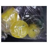 Haundry 18 Coconut Pineapple Cups with 18 Straws, 18 Cocktail Drink Picks, Hawaiian Luau Tiki and Beach Theme Party Decorations for Kids and Adults