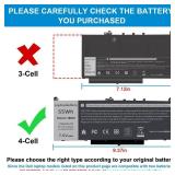 Fancy Buying J60J5 Laptop Battery for Dell Latitude E7270 P26S001 E7470 P61G001 Series Notebook R1V85 451-BBSX 451-BBSY 451-BBSU WYWJ2 MC34Y 0MC34Y 1W2Y2 242WD PDNM2 [7.6V 55WH 4Cell]