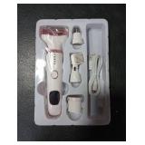 Electric Razors for Women, Bikini Trimmer 4 in 1 Lady Shaver, Wet/Dry Cordless Hair Remover for Nose Hair Face Eyebrow Arms Legs Armpit Underarm Pubic Area Electric Grooming Set LED Display