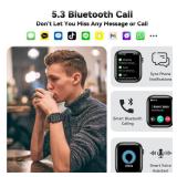 Smart Watch for Men Women, 1.83 Fitness Watch (Answer/Make Call), Smartwatch with Heart Rate/Blood Pressure, Sleep Tracker, Pedometer, 120+ Sport Modes,IP68 Waterproof Fitness Tracker for Android IOS