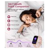 Health Fitness Tracker for Women Men: 24H Heart Rate Monitor Activity Trackers Blood Oxygen Sleep Step Calorie Tracking 5ATM Waterproof Fitness Smart Watches for Woman Compatible with iPhone Android