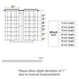 Chyhomenyc Kitchen Curtains 24 Inch Length, Light Filtering Short Window Curtain for Bathroom Basement, Yellowish Small Curtains, Each 30x24 Inch, 2 PCS, Cream