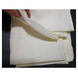 Chyhomenyc Kitchen Curtains 24 Inch Length, Light Filtering Short Window Curtain for Bathroom Basement, Yellowish Small Curtains, Each 30x24 Inch, 2 PCS, Cream