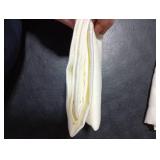 Chyhomenyc Kitchen Curtains 24 Inch Length, Light Filtering Short Window Curtain for Bathroom Basement, Yellowish Small Curtains, Each 30x24 Inch, 2 PCS, Cream