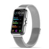 Sunorshop Health Fitness Tracker, Smart Watch with 24/7 Heart Rate and Blood Oxygen Monitor, Sleep Tracker with IP68 Waterproof, Activity Tracker Pedometer Step Counter for Women Men (Silver) NO CHARG