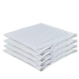 4 Pack Waterproof Down Feather Proof Pillow Protectors with Zipper 20x20 Zippered Pillow Covers for Square Throw Pillow