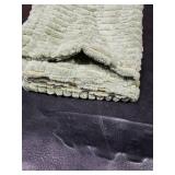 Volcanics Pack of 2 Sage Green Decorative Throw Pillow Covers 18x18 Inch, Soft Corduroy Striped Square Cushion Cases, Modern Farmhouse Boho Home Decor for Spring Couch Bed Sofa Living Room