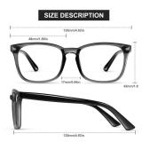 Okany Blue Light Glasses for Kids Blue Light Blocking Glasses for Girls Boys Anti Glare Computer Gaming Glasses Eyestrain Protection Glasses for Age 3-10 (White)