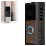 ZOPPEN No Drill Ring Doorbell Mount for Ring Battery Video Doorbell 2/3/4/Pro (2024 Release), Adhesive Mouting Bracket Door Bell Cover Holder for Apartment Security