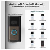ZOPPEN No Drill Ring Doorbell Mount for Ring Battery Video Doorbell 2/3/4/Pro (2024 Release), Adhesive Mouting Bracket Door Bell Cover Holder for Apartment Security
