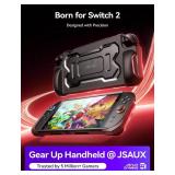 JSAUX Protective Case for Nintendo Switch 2, TPU Grip Portable Cover | Compatible with Switch 2 Case and JoyCon Controller | Shock-Absorption and Anti-Scratch Design | Black