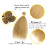 Color 27 Bundle Honey Blonde Kinky Straight Human Hair Bundles 22 24 26 Inch Brazilian Honey Blonde Bundles Human Hair Weave Color 27 Yaki Straight Bundle