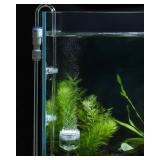 Pawfly Aquarium Acrylic CO2 Diffuser, Fish Tank Atomizer with Improved Ceramic Disc, Aquarium CO2 Diffuser with Built-in Check Valve and Suction Cups for Aquarium Plants