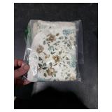 Baby Diaper Changing Pad, 21 5/8 x 31.5 Waterproof Changing Pad Liners - Reusable Soft and Absorbent Portable Changing Mat(Blue Flower1PCS)