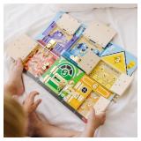 Melissa & Doug Wooden Latches Board Sensory Activity Toy for Kids, Doors and Locks Toy, Wooden Busy Board, Toddler Toys for Ages 3+
