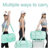 BLUBOON Duffle Bag Girls Kids Cute Gym Bag with Shoes Compartment & Wet Separation Waterproof Sports Overnight Travel Bag