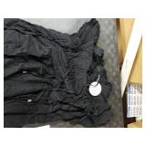 Anrabess Black Ruffled Sleeveless Dress XL