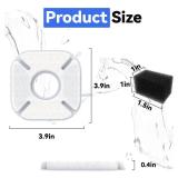 24 Packs Cat Water Fountain Filters Replacement,Compatible with VEKENÂ for 67 oz/2L, 85 oz/2.5L, 95 oz/2.5L, 135 oz/4L Automatic Pet Fountain (12 Replacement Filters +12 Pre-Filter Sponges)