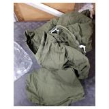 BESTOUCH Cooling Cover for Weighted Blankets 100% Washed Cotton Linen Feel Super Soft Comfortable Chic Breathable Blanket Cover (Olive Green, 60x80)