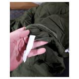 BESTOUCH Cooling Cover for Weighted Blankets 100% Washed Cotton Linen Feel Super Soft Comfortable Chic Breathable Blanket Cover (Olive Green, 60x80)