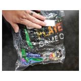 Hungdao 48 Pcs Video Game Party Favors 16 Gamer Party Drawstring Bags Gaming Goodie Bag 16 Wristbands 16 Keychains for Birthday