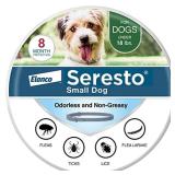 Seresto Small Dog Vet-Recommended Flea & Tick Treatment & Prevention Collar for Dogs Under 18 lbs. | 8 Months Protection