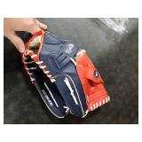 Franklin Sports Baseball and Softball Glove - Field Master - Baseball and Softball Mitt , Red, White, Blue, 14.0