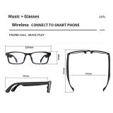 Fecoul Smart Glasses with Speaker Bluetooth Glasses for Women Men Anti-Blue Light and UV400 Polarized Lenses Open Ear,Clear Call,(G10Z - with Sun Lens)