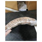 CENBOSS Rattan Christmas Tree Collar, Wicker Tree Skirt & Stand Base Cover (Brown Wash, 24 inch)