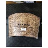 CENBOSS Rattan Christmas Tree Collar, Wicker Tree Skirt & Stand Base Cover (Brown Wash, 24 inch)