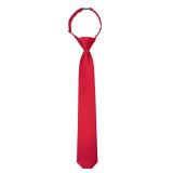JEMYGINS Red Boys Tie Pre-tied Adjustable Kids Necktie for Age 8-12 Wedding School Graduation(14)